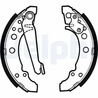 Delphi Bremsbacken hinten Audi Seat VW LS1276