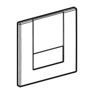 Geberit Abdeckpl. HyTronic UR Tango für 241924461 UR- Steuerungen ab 2009, sgl. -verchromt