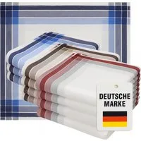 Betz Taschentuch Betz Herrentaschentücher LEO 4 40x40 cm, (Set, 12-St. 12 Stück Stofftaschentücher), 100% Baumwolle