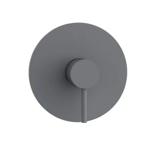 Herzbach SIRO GREY Brausebatterie Farbset Grau matt, 30.120555.1.06 30.120555.1.06