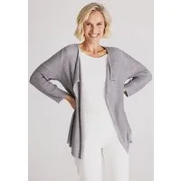 FRANK WALDER Strickjacke mit Wasserfallkragen