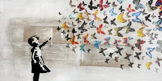 Gemälde BUTTERFLY GIRL