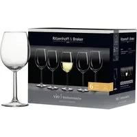 Ritzenhoff & Breker Weißweinglas Vio Weisswein glatt 320 ml, Glas