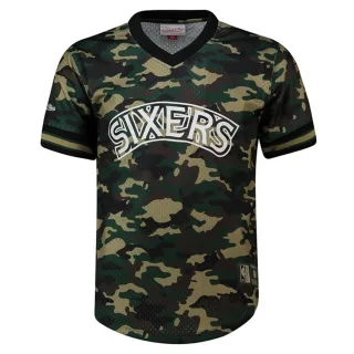 Mitchell & Ness NBA Philadelphia 76ers Herren Camo Mesh T-Shirt