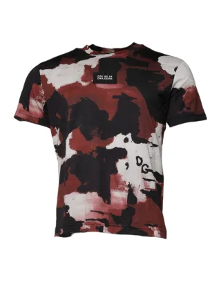Abstraktes Druck T-Shirt