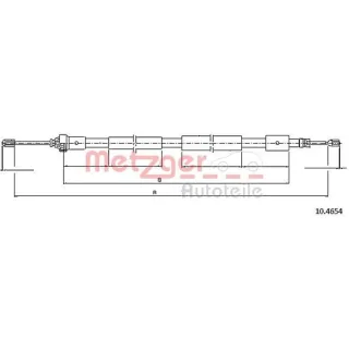 Metzger Handbremsseil hinten links Citroen Xsara 10.4654
