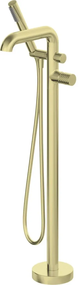 Neuesbad Serie 600 Hexa freistehende Wannenarmatur mit Brauseset, gold gebürstet NB1DEBHS_R17M1
