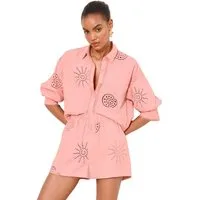LIPSY Hemdbluse Lipsy Hemd mit Lochstickerei, Regular (1-tlg)