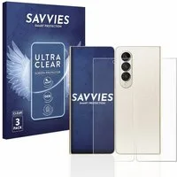 Savvies Displayschutzfolie Schutzfolie für Samsung Galaxy Z Fold 4 (Display+Rückseite), 6 Stück, Displayschutz Schutz Folie Klar Transparent