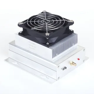 High Frequency Broadband Power Amplifier 1-200MHz 25-50W 35dB Gain 50 Ohm SMA Female 46-56V RF Signal Amplifier Module