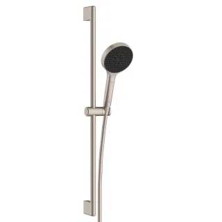VitrA Core Round Handbrause-Set mit Wandstange und Abgang G 1/2" Nickel gebürstet,A4591634EXP A4591634EXP