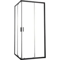 welltime Eckdusche New Summer, BxT: 90x90 cm, Einscheibensicherheitsglas, verbessertes Rollensystem, hochwertiger Aluminiumrahmen, 6mm ESG