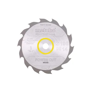 Metabo Sägeblatt power cut wood professional WZ 25° - 628004000