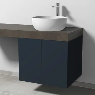 Sanipa Waschtischunterbau mit Türen 2morrow (P3361) 510x600x520 Marine-Matt, P33611R P33611R