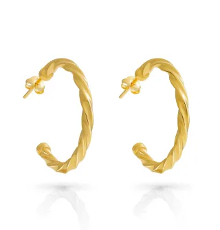 Orphelia 'Beverly' Creolen für Damen, 925 Sterlingsilber, Gold ZO-7554/G