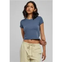 URBAN CLASSICS Rundhalsshirt Ladies Stretch Jersey Cropped Tee Damen T-Shirt