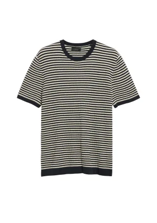 s.Oliver BLACK LABEL - Strickpullover blau/creme - Gr. - M