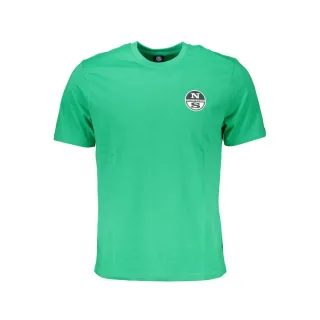 Rundhals T-Shirt mit kurzen Ärmeln