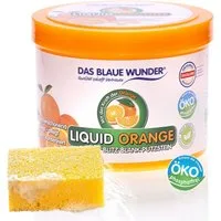 Das Blaue Wunder® Liquid Orange Blitz Blank Putzstein (500 g inkl. Schwamm, [- Reinigungsstein für Haushalt, Garten und Auto, säure- und phosphatfrei)