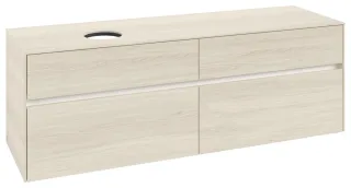Villeroy & Boch Waschtischunterschrank Collaro C05000 1600x548x500mm 4 Ausz. Waschtisch li White Oak C05000AA