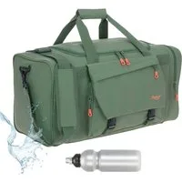 ELEPHANT Sporttasche Reisetasche Saunatasche Damen Herren aus Plane Tour 55 cm, 40 L Large wasserabweisend Sauna Reise Sport Tasche + Flasche