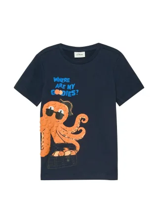 s.Oliver - T-Shirt blau - Gr. - 134
