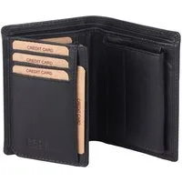 Benthill Geldbörse Herren Echt Leder Geldbeutel RFID Männer Portemonnaie Slim Portmonee, RFID-Schutz Kartenfächer Münzfach
