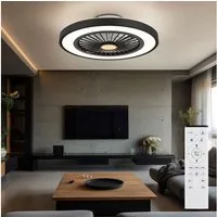 GLOBO LIGHTING Deckenventilator, LED Deckenventilator Fernbedienung dimmbar Rechts-/Linkslauf D 54 cm