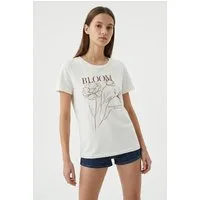 Vero Moda Kurzarmshirt VMJILIADA S/S T-SHIRT JRS BTQ Baumwolle