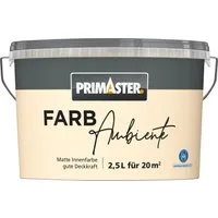 Primaster Wandfarbe Primaster Farbambiente Wandfarbe matt champagner