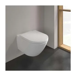 Villeroy und Boch Subway 3.0 Combi-Pack 4670TS01 TwistFlush, spülrandlos, Wand-WC mit WC-Sitz, Weiß