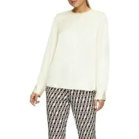 s.Oliver BLACK LABEL Satinbluse mit Manschette an Ärmel