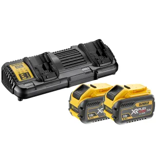 DEWALT XR FLEXVOLT Akku-Starter-Set 54V / 162Wh + 2 Akku + 1 Doppelladegerät DCB132-QW - DCB132X2-QW