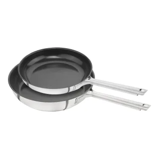 ZWILLING TrueFlow Bratpfannenset 2-tlg, 18/10 Edelstahl