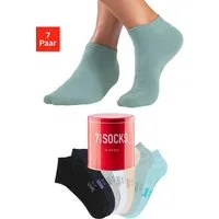 Bench. Sneakersocken (Dose, 7-Paar) verpackt in der Dose