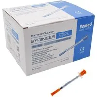 Romed Feindosierspritze Insulinspritzen U 40, steril, 40 I.E. auf 1 ml, (100-St)