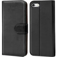 CoolGadget Handyhülle Wallet Klapp Tasche Book Case für Apple iPhone 5 / 5S / SE 4,0 Zoll, Hülle Klapphülle Flip Cover Etui Schutzhülle