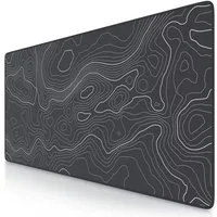 Titanwolf Gaming Mauspad XXL Speed Mousepad 900 x 400 x 3 mm, Schreibtischauflage, abwaschbar, rutschfeste Rückseite, Geschwindigkeit & Präzision, Topography
