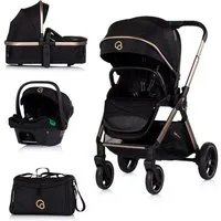 Chipolino Kombi-Kinderwagen Kombikinderwagen 3in1 Euphoria, Sportsitz Babyschale umbaubar klappbar