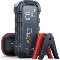 Yaber 6000A Starthilfe Powerbank fürs Auto 45W Schnellladung Starthilfegerät 26800 mAh, LCD- Display, 600 Lumen LED Taschenlampe