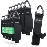 greate. 12x Verlängerungskabel Organizer & Aufhänger bis 22kg - Klettband Verlängerungskabel