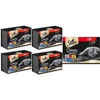 Sheba SHEBA® Beutel Multipack Creamy Snacks 3 Varietäten MSC 5 x 18 x 12g, Snack für: Katze