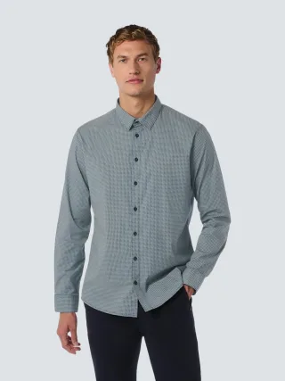 No Excess - Shirt Stretch Allover Printed night - Gr. - L