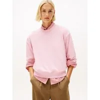 Tommy Hilfiger Sweatshirt TH SCRIPT REG TERRY SWTSHRT Baumwollmischung, Stretch, regular fit