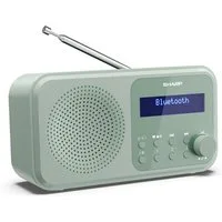 Sharp DR-P420 Tokyo grün Digitalradio (DAB) (DAB+, UKW (FM), Tragbares Digitalradio, Bluetooth Lautsprecher, Dual-Alarm)