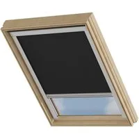 Dachfensterrollo Verdunklungsrollo Schwarz - Verdunklung - Kompatibel mit VELUX M08, Cocoon Home, verdunkelnd, Thermobeschichtet, Einfache Montage, 100% Verdunkelnd, Stufenlos