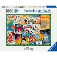 Ravensburger Puzzle Disney Classics, Vintage Movie Poster, 1000 Puzzleteile, Made in Germany