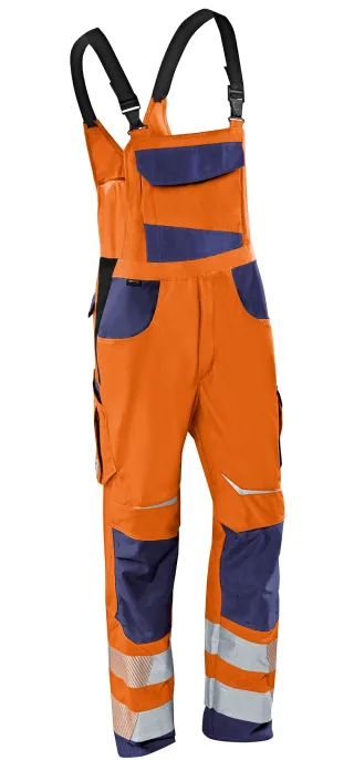 KÜBLER REFLECTIQ Latzhose PSA 2 warnorange/dunkelblau 27K - 3207 8340-3748-27K