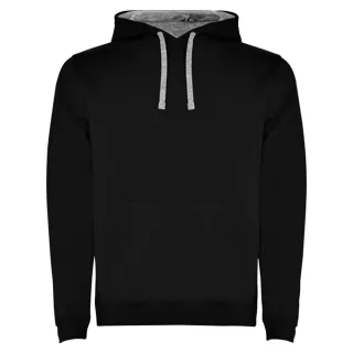 Roly - "Urban" Sweatshirt mit Kapuze für Herren (Schwarz/Grau meliert)
