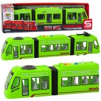 Wisam Spielzeug-Auto City Metro Straßenbahn Öffnende Türen Lichter Geräusche Grün 1:16